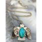 Old Pawn Navajo Ingot Thunderbird Necklace Turquoise
