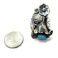 Old Pawn Navajo Kingman Turquoise Ring Size 8 Sterling 