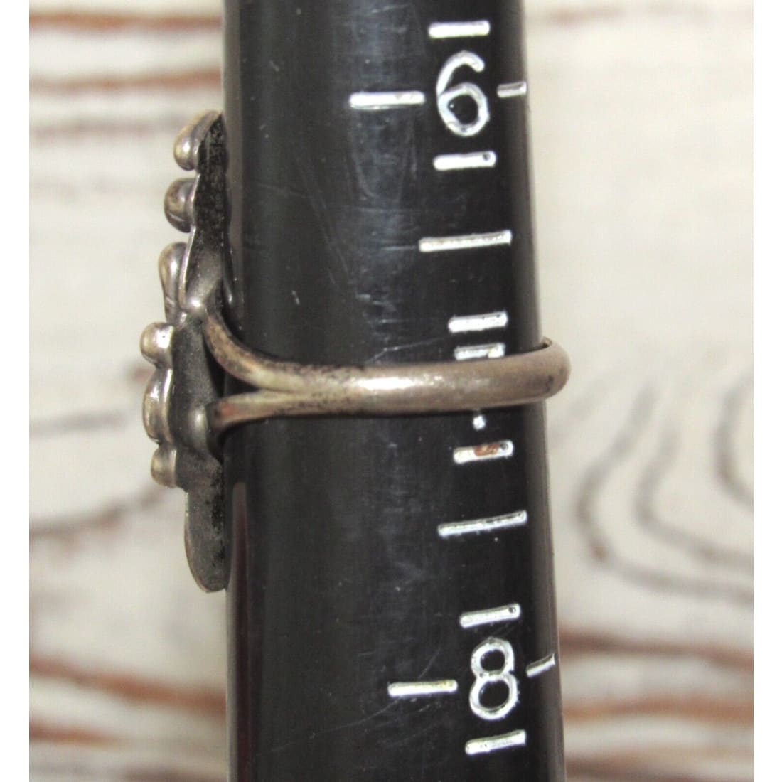 Old Pawn Navajo Mediterranean Coral Ring Size 7 Sterling 