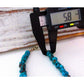 Old Pawn Navajo Morenci Turquoise Heishi Necklace Choker 17 