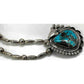 Old Pawn Navajo Necklace Sterling Gem Kingman Turquoise 