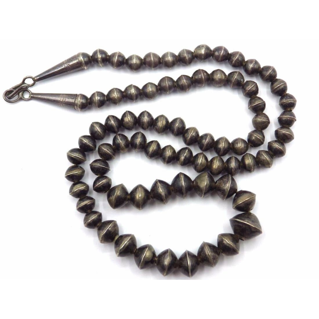 Old Pawn Navajo Pearls Necklace 7-13mm Graduated Beads 