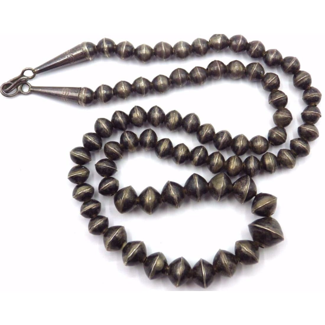 Old Pawn Navajo Pearls Necklace 7-13mm Graduated Beads 