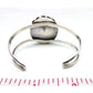 Old Pawn Navajo Petrified Wood Cuff Bracelet Sterling Silver