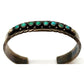 Old Pawn Navajo Snake Eye Turquoise Stacker Cuff Bracelet 