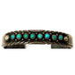 Old Pawn Navajo Snake Eye Turquoise Stacker Cuff Bracelet 