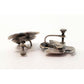 Old Pawn Navajo Thunderbird Scewback Earrings Sterling 