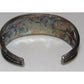 Old Pawn Navajo Turquoise Coral Cuff Bracelet 41G Signed 