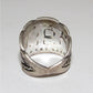 Old Pawn Navajo Turquoise Inlay Ring Size 9 Sterling Silver 