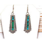 Old Pawn Navajo Turquoise Inlay Sterling Silver Dangle
