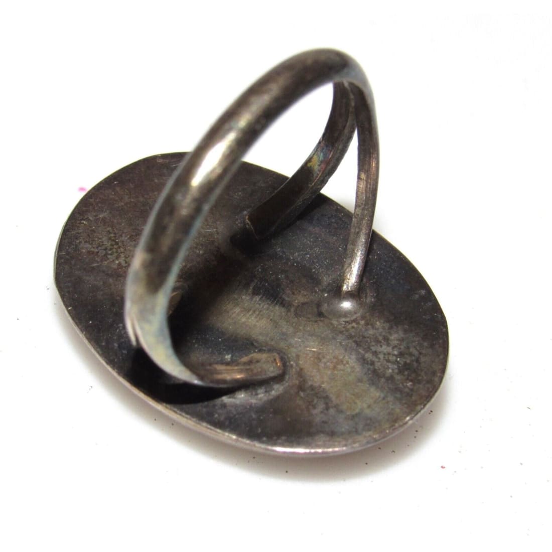 Old Pawn Navajo Turquoise Ring Size 7 Sterling Silver 