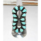 Old Pawn Navajo Turquoise Statement Ring Size 7.5 Sterling 