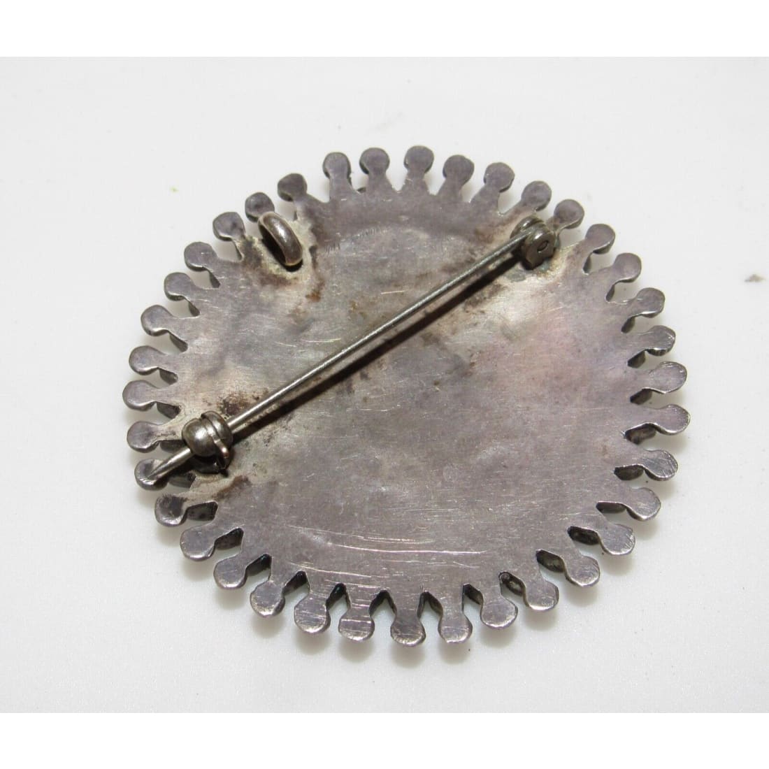 Old Pawn Zuni DISHTA Family Turquoise Brooch Pin Pendant Vintage Museum Quality Native American