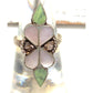 Old Pawn Zuni Inlay Ring Size 6.5 Turquoise Mother of Pearl Sterling Silver Native American