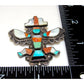 Old Pawn Zuni Knifewing Kachina Pin Brooch Sterling Silver 