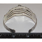 Old Pawn Zuni Snake Eye Turquoise Cuff Bracelet Ingot 