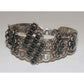 Old Pawn Zuni Snake Eye Turquoise Cuff Bracelet Ingot 