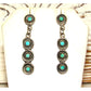 Old Pawn Zuni Snake Eye Turquoise Sterling Silver Dangle