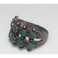 Old Pawn Zuni Snake Eye Turquoise Sterling Silver Ring Size 
