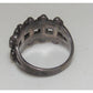Old Pawn Zuni Snake Eye Turquoise Sterling Silver Ring Size 