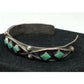 Old Pawn Zuni Turquoise Bracelet Sterling Silver Stacker