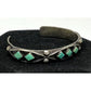 Old Pawn Zuni Turquoise Bracelet Sterling Silver Stacker