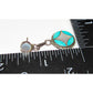 Old Pawn Zuni Turquoise Mother of Pearl Inlay Sterling