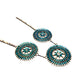 Old Pawn Zuni Turquoise NeedlePoint Cluster Necklace 
