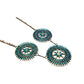 Old Pawn Zuni Turquoise NeedlePoint Cluster Necklace 