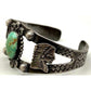 Rare Fred Harvey Era Bracelet Indian Chief & Snake Design 