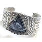 Rare Fred Harvey Era Petrified Wood Sterling Bracelet Navajo Large Cuff 53 Gr Fred Harvey Era