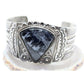 Rare Fred Harvey Era Petrified Wood Sterling Bracelet Navajo Large Cuff 53 Gr Fred Harvey Era