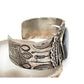 Rare Fred Harvey Era Petrified Wood Sterling Bracelet Navajo Large Cuff 53 Gr Fred Harvey Era