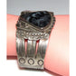 Rare Fred Harvey Era Petrified Wood Sterling Bracelet Navajo Large Cuff 53 Gr Fred Harvey Era