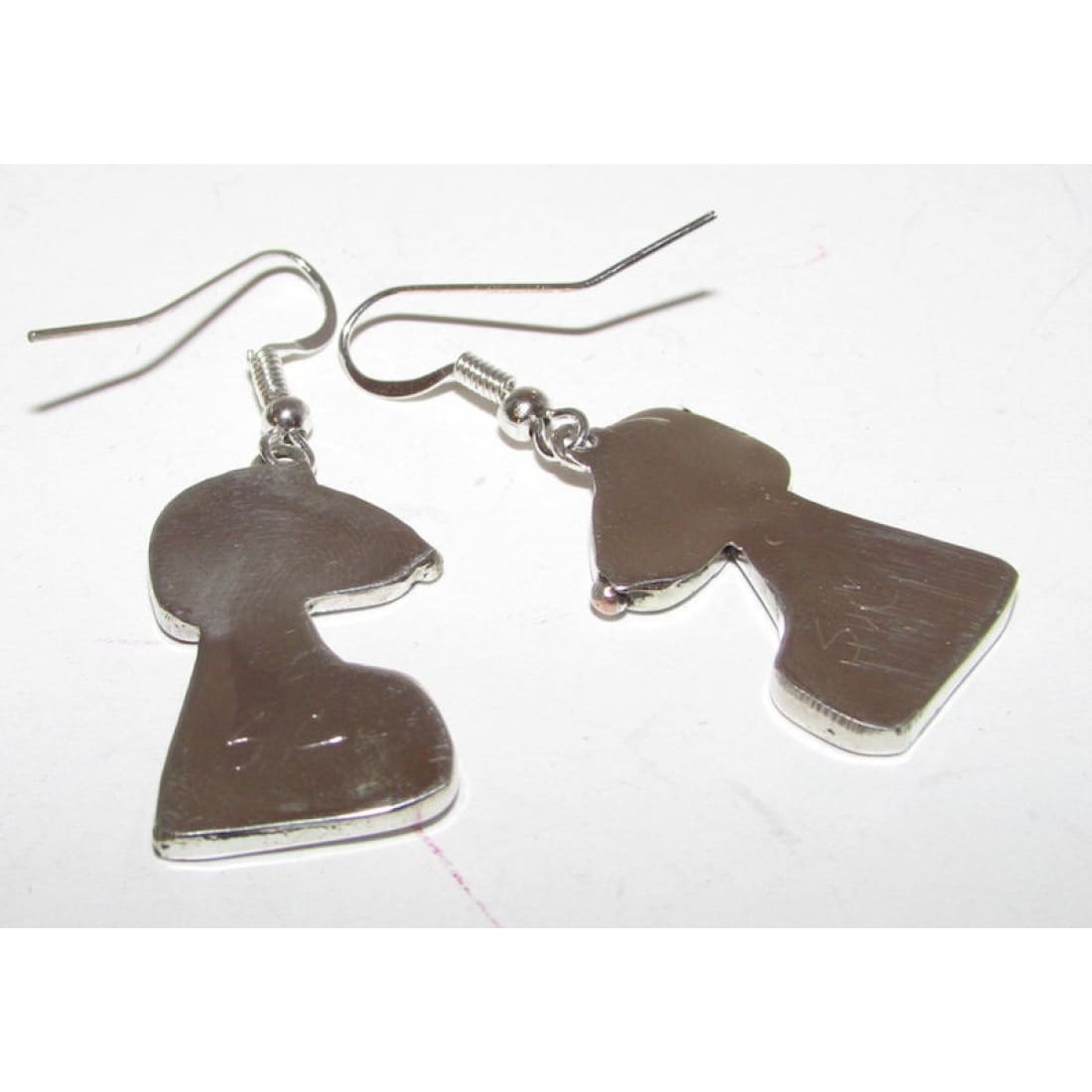 Rare Zuni SNOOPY Peanuts Sterling Silver Inlaid Stone Earrings Zuni Toons Zuni Character The Southwestern Style Gallery