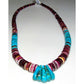 SANTO DOMINGO HEISHI NECKLACE LUPE LOVATO TURQUOISE PURPLE 