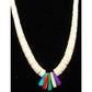 Santo Domingo Heishi Necklace Lupe Lovato White Shell 