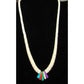 Santo Domingo Heishi Necklace Lupe Lovato White Shell 