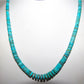 Santo Domingo Kingman Turquoise Heishi Necklace J. Calabaza