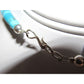 Santo Domingo Kingman Turquoise Heishi Necklace Lupe Lovato