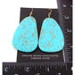 Santo Domingo Kingman Turquoise Slab Earrings L Lovato 
