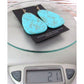 Santo Domingo Kingman Turquoise Slab Earrings L Lovato 