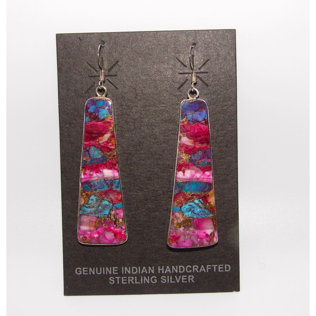 Santo Domingo Purple Spiny Slab Earrings V. Tortalito - 