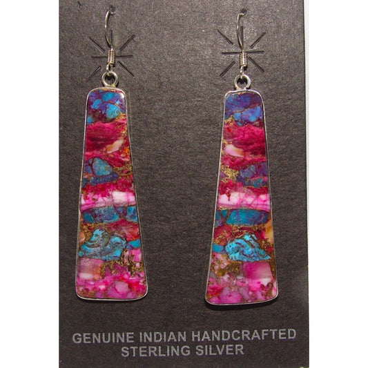 Santo Domingo Purple Spiny Slab Earrings V. Tortalito - 
