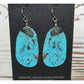 Santo Domingo Turquoise Slab Earrings L Lovato Native American