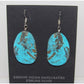 Santo Domingo Turquoise Slab Earrings L Lovato - Jewelry & 