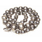 Early Pre-Eagle Mexican Sterling Silver Beads Necklace 18"L Taxco Taxco