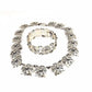 Taxco Mexican 925 Sterling Silver Necklace and Bracelet Set 