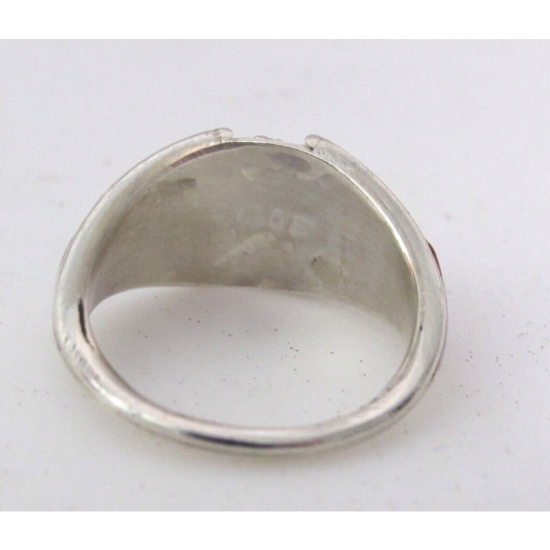 Vinage Zuni Inlay Ring Size 7 Snake Eye Turquoise Coral Jet 