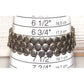Vintage Mexican 925 Sterling Silver Statement Bracelet 71G -